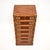 1950s Antique Military Campaign Style Chest of Drawers in Yew Wood, 1950 For Sale - Image 5 of 10