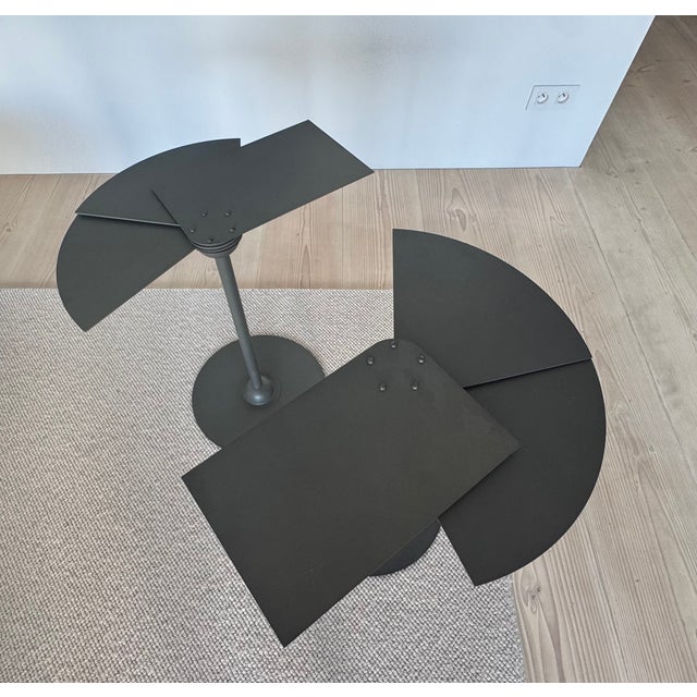 1990s Fan-Shaped Side Tables by Pierre Chareau for Ecart International, 1990, Set of 2 For Sale - Image 5 of 11