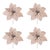 Rustic Beaded Poinsettia Flower Stem (Set of 4) For Sale - Image 3 of 3