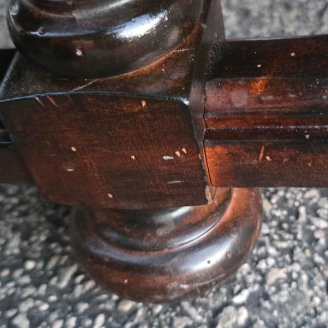 Spanish Revival Early 21st Century Lorts[attributed] Spanish Revival Distressed Leather Tray-Top Cocktail Coffee Table For Sale - Image 3 of 11