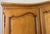 Vintage French Louis XVI Style Carved Oak 3-Door Armoire For Sale - Image 5 of 13