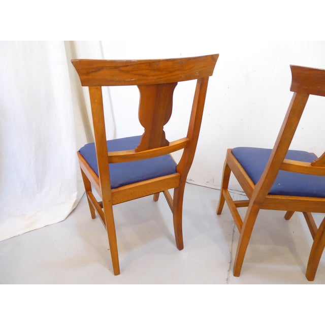 Vintage Italian Sidechairs - Set of Four For Sale - Image 4 of 6