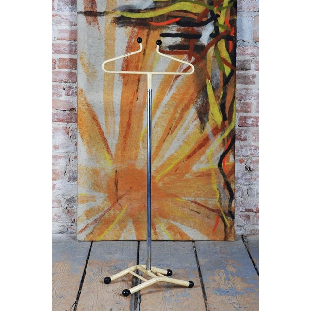 Czech Bauhaus Coat Rack in Chrome-Plated and Lacquered Steel, 1920s For Sale - Image 6 of 9