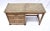 Vintage Chevron Pencil Reed Writing Desk With Brass Hardware, Usa For Sale - Image 11 of 12