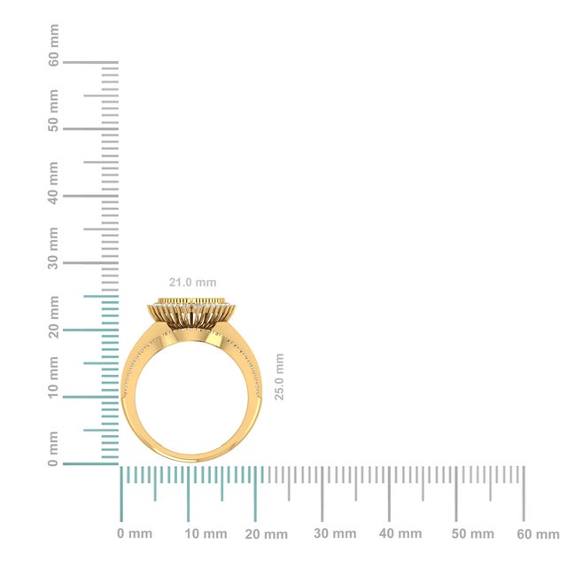 Golden Love: 10K Yellow Gold & 3/4 Cttw Heart-Shape Diamond RingA Warm Expression of DevotionCapture the essence of...