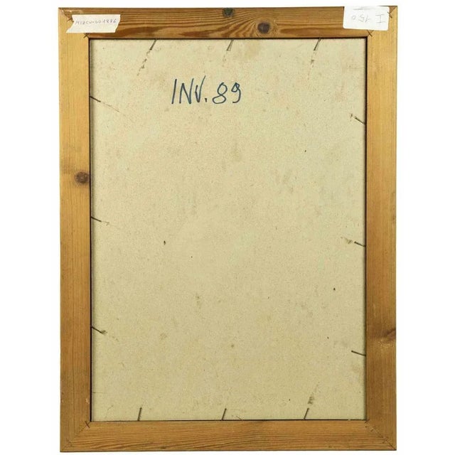 Interno con segnali is an original contemporary artwork realized by Leo Guida in 1970s. Mixed colored watercolor on paper....