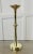 Tall Arts and Crafts Brass Candleholder, 1890s For Sale - Image 4 of 6