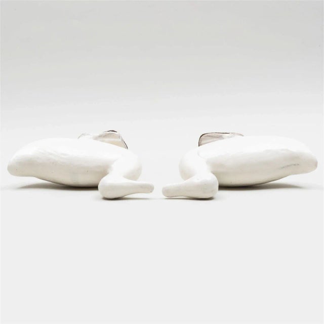 19th Century Antique 19th Century Chinese Blanc De Chine Pottery Figures of Ducks - a Pair For Sale - Image 5 of 7