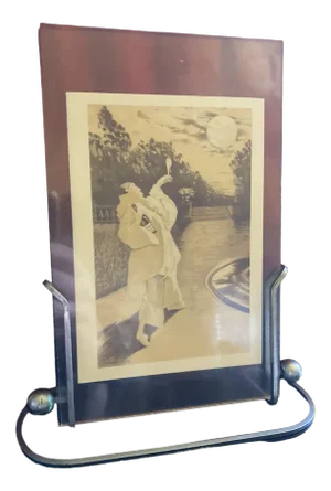 French Art Deco Picture Frame in Chrome, 1920s