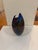 Peter VanderLaan Cobalt Blue Sculptural Studio Art Glass Vase For Sale - Image 4 of 9
