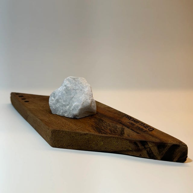Stone Grey Quarry Stone Object From Prometheo Fire Table by Andres Monnier For Sale - Image 7 of 12