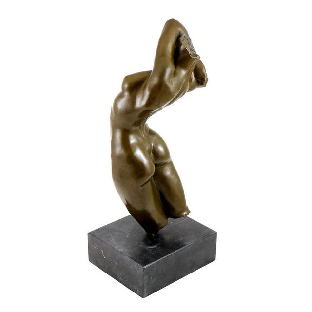 Modern Brown Patinated Torso Sculpture, 20th Century, Bronze For Sale - Image 4 of 9
