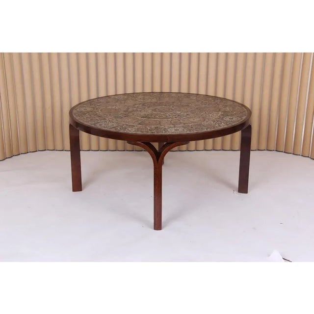 Coffee Table with Royal Copenhagen Tiles from Haslev, Denmark, 1982 For Sale - Image 11 of 11