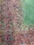 Textile Vintage Persian Kerman Hand-Knotted Wool Rug in Green and Rose For Sale - Image 7 of 12