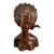 Mid 20th Century Balinese Macassar Ebony Bust For Sale