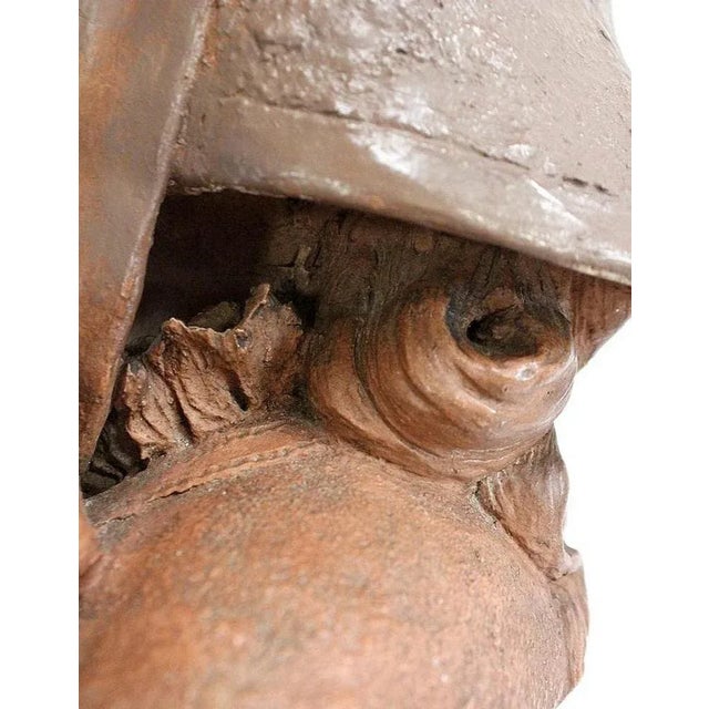 A. Blanc, Terracotta Bust of Woman, 1900s For Sale - Image 15 of 18