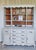 Beautiful 2pc MAHOGANY HUTCH. This beautiful Mahogany Hutch was refinished on Tanglewood/ creamy color, slightly...