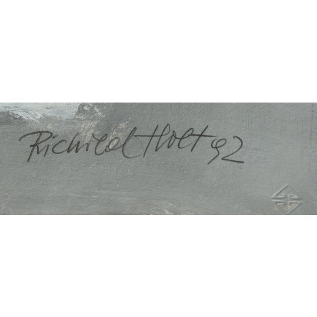 Postmodern Richild Holt, Still Life with Apples, 1992, Mixed Media For Sale - Image 3 of 13