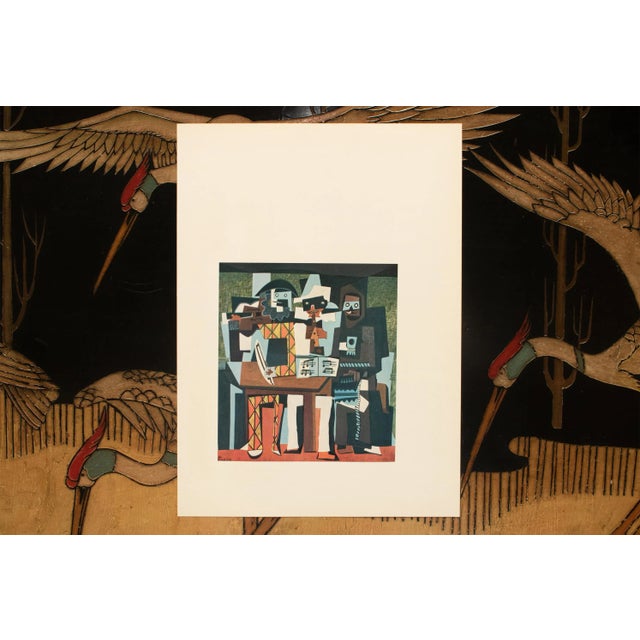 Pablo Picasso 1957 After Pablo Picasso "Three Musicians", Period Full-Color Print For Sale - Image 4 of 8