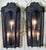 Contemporary Large Exceptional Pair of Hand-Forged Iron Wall Lanterns Architectural Sconces For Sale - Image 3 of 17