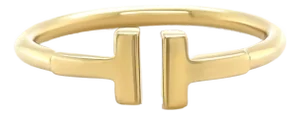 Tiffany & Co. 18ct Yellow Gold T Wire Ring 3g, Size 7.75
