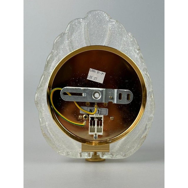 Spage Age Wall Lamp in Glass & Brass, 1970s For Sale - Image 14 of 18