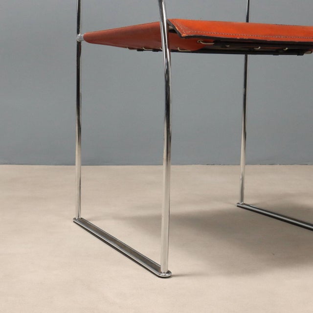 Metal Patoz Chairs attributed to Francesco Soro, 1980s, Set of 7 For Sale - Image 7 of 11