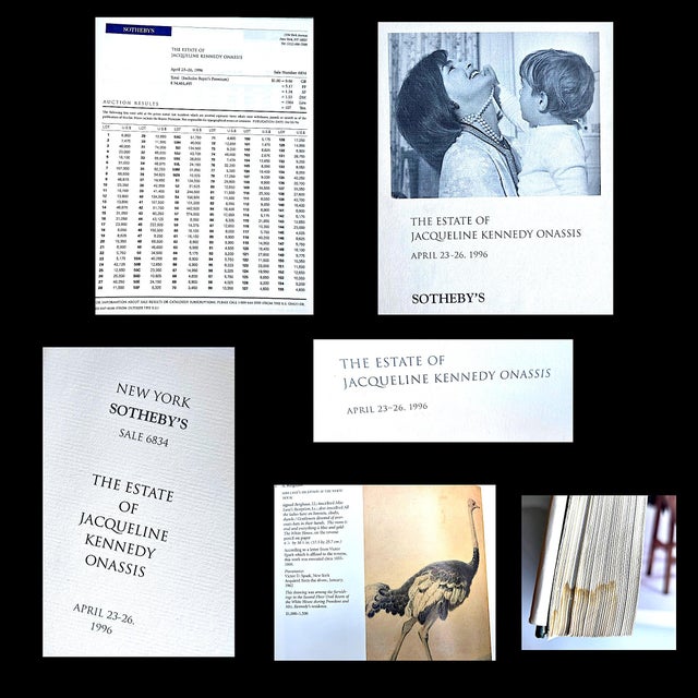 1996 Sothebys Catalog Estate of Jacqueline Kennedy Onassis, Hardcover, Sale Number 6834 For Sale - Image 18 of 18