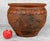 Original Mid 20th Century Japanese Red Pottery Jardiniere Unglazed Shudei Pottery with Traditional Double Dragon Motif in...