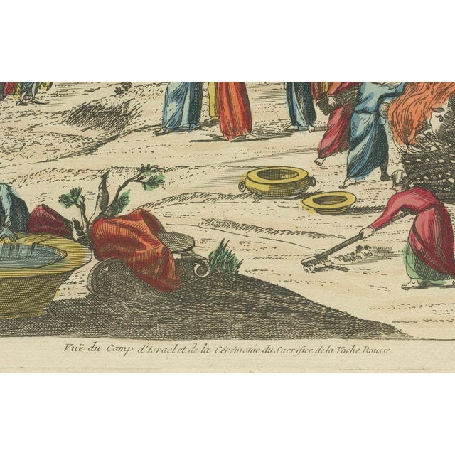 Camp of Israel and the Sacrifice of the Red Heifer Optical View, 1770, Print For Sale - Image 5 of 11