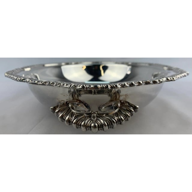 1960s Vintage Silverplate Serving Dish For Sale - Image 4 of 13