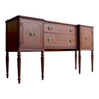 1960's Federal Style Mahogany Buffet For Sale