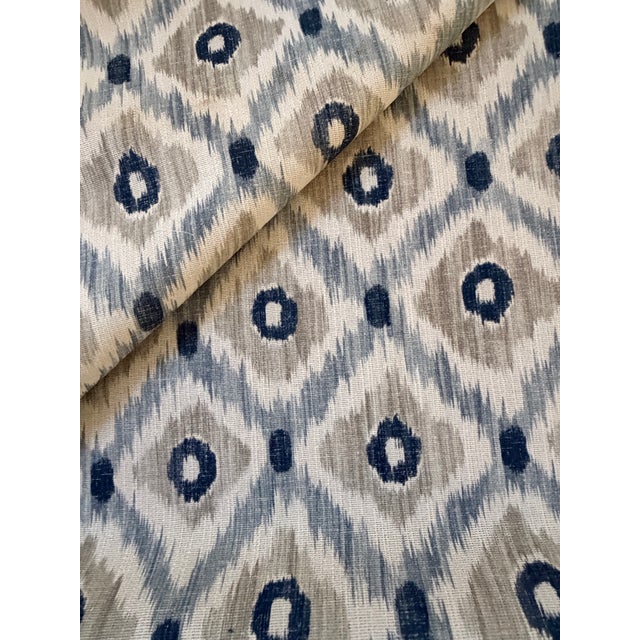 Traditional Baker Lifestyle | Sku: K Pp50448 Baker Lifestyle Vasco Blue Fabric 1 Yard For Sale - Image 3 of 6