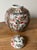 Ceramic 1960s Vintage Famille Rose Lidded Ginger Jar With Gilt Accents For Sale - Image 7 of 11