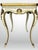 Italian Florentine Hand Painted Gold Shell Detail Tea Table Mid-Century Hoof Foot For Sale - Image 3 of 12
