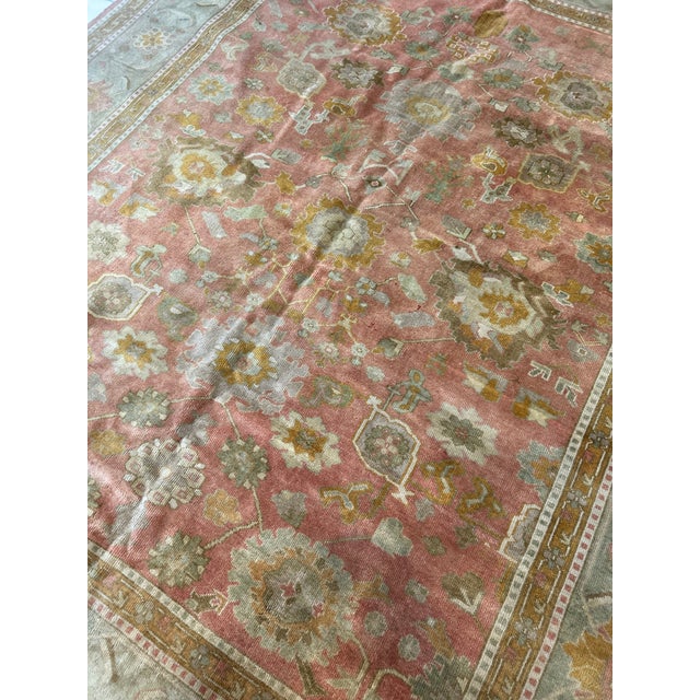 1980s Oushak Rug - 8'3" X 9'8" For Sale - Image 13 of 14