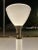Tall Solid Brass Torchiere Table Lamp Milk Glass Diffuser Manner of Chapman For Sale - Image 11 of 13