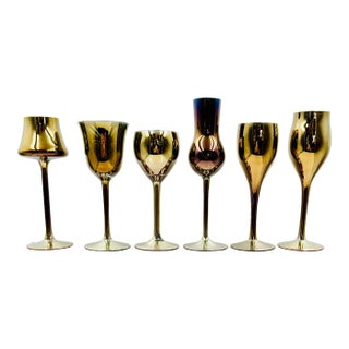 Mid 20th Century Neiman Marcus Modern Cordials Barware- Set of 6 For Sale