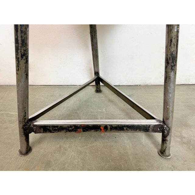 Industrial Black Workshop Stool, 1960s For Sale - Image 12 of 14