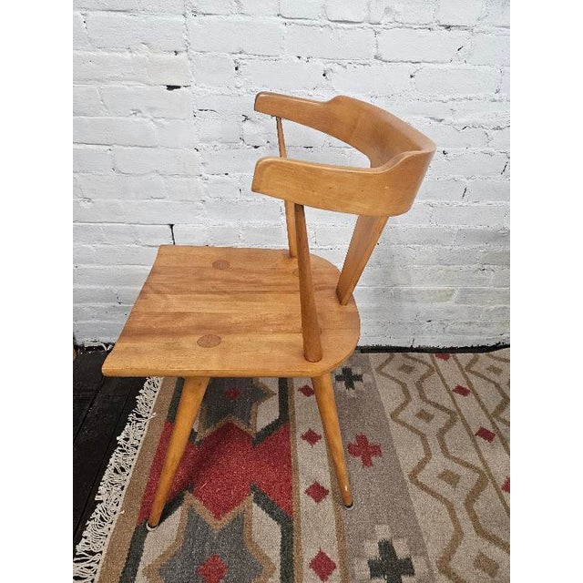 Wood Paul McCobb Planner Group T-Back Chair - Model 1530 For Sale - Image 7 of 11