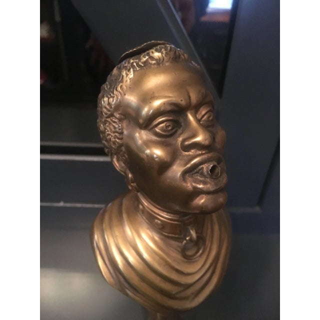 French Bronze Cigar Lighter Depicting a Head on a Rooster Talon For Sale - Image 4 of 6