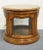 Wood Gordon's Furniture Traditional Style Bookmatched Walnut 25" Round Accent Display End Table For Sale - Image 7 of 11
