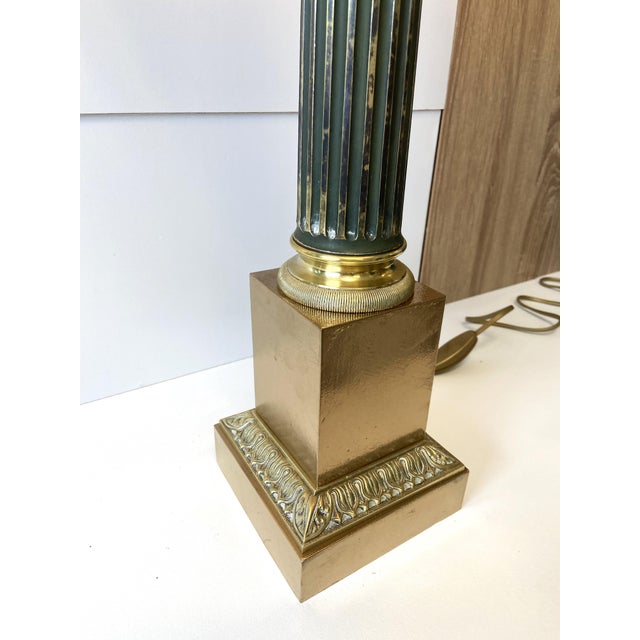 Metal Large Antique French Carcel Lamp in Gilt Bronze and Brass, 1800s For Sale - Image 7 of 12