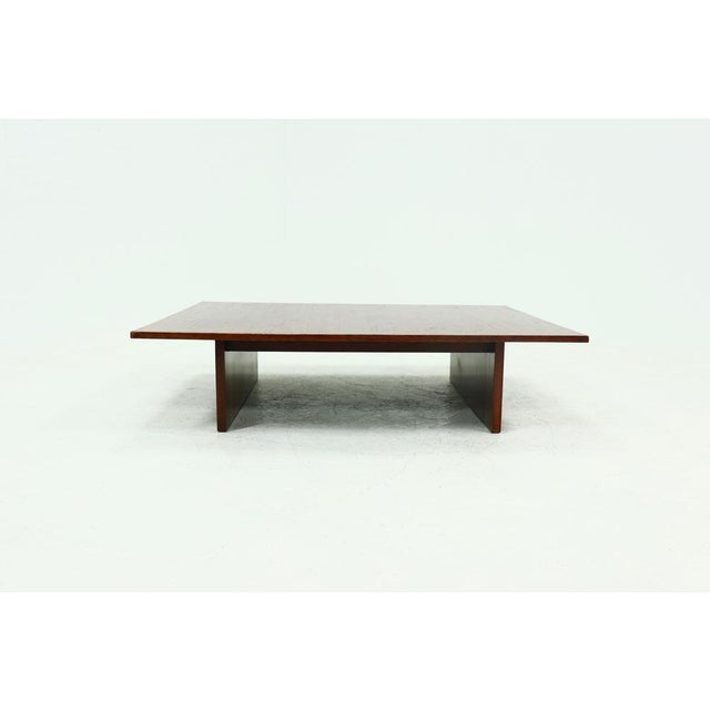 1980s Large Bamboo and Wood Coffee Table attributed to Axel Vervoordt, 1980s For Sale - Image 5 of 12