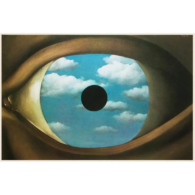 Paper 1972 After Rene Magritte, "The False Mirror" First Edition Photogravure For Sale - Image 7 of 7