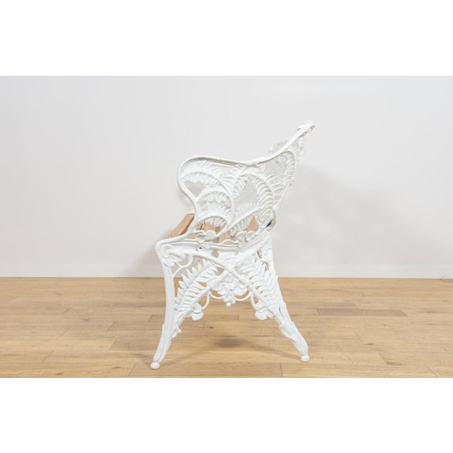 Victorian Coalbrookdale Garden Set with Bench and Armchairs, United Kingdom, 1950s, Set of 3 For Sale - Image 16 of 18