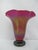 Donald Carlson Iridescent Art Glass Ruffled Trumpet Vase For Sale - Image 13 of 13