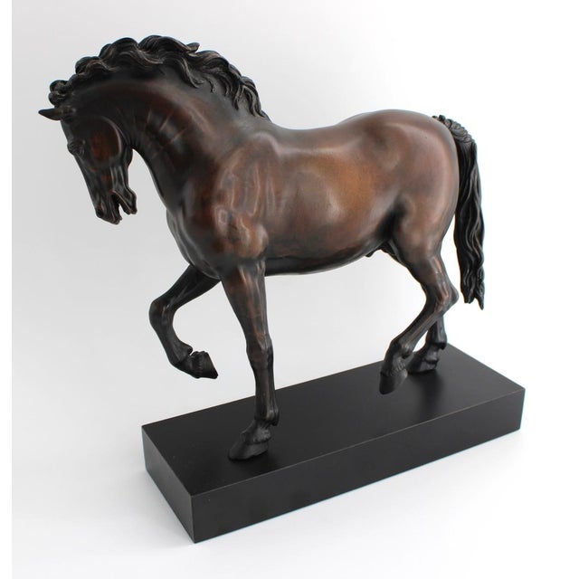 Giovanni Bologna's Bronzed Medici Horse Sculpture, Tabletop 10.5" For Sale In Dallas - Image 6 of 11