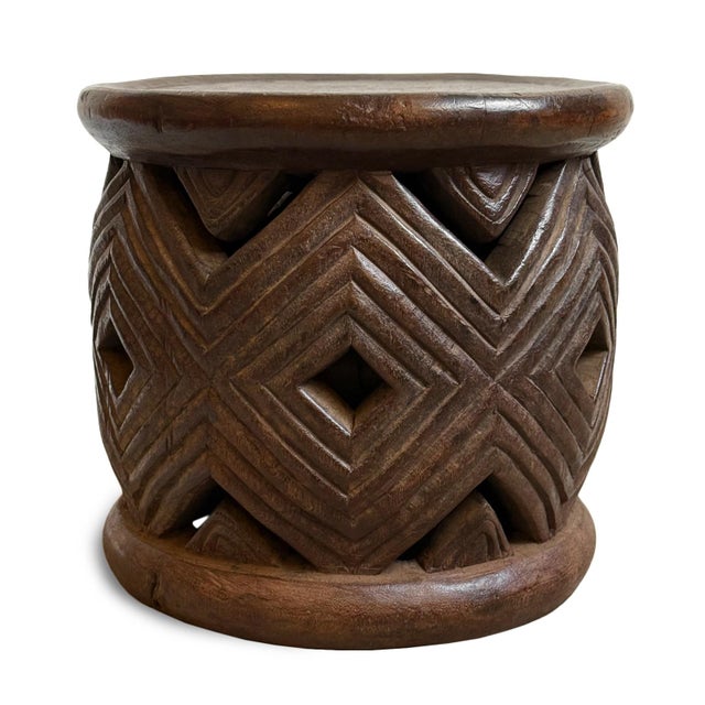 Mid 20th Century Bamileke Vintage Tribal Modern Side Table / Stool For Sale - Image 5 of 6