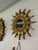 Vintage 16.5" French Style Gilded Resin Sunburst Wall Mirror For Sale - Image 15 of 16